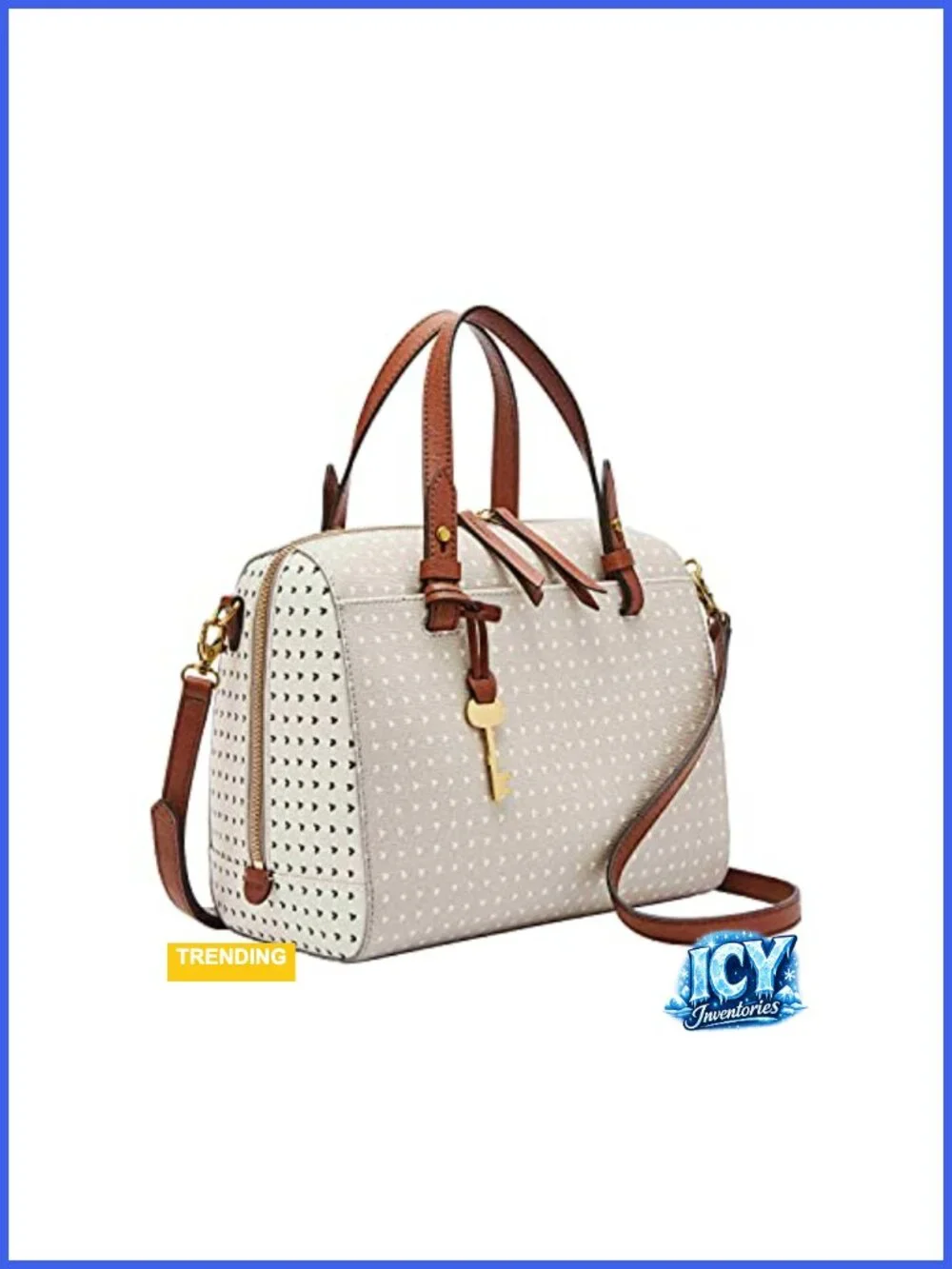 Faux Leather Satchel Purse with Detachable Shoulder Strap for Women